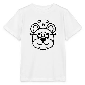 bear in love - Stanley/Stella Kinder T-Shirt MINI CREATOR  - Weiß - Vorne - Maike (125cm)