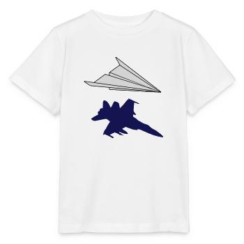 Papierflieger - Stanley/Stella Kinder T-Shirt MINI CREATOR  - Weiß - Vorne - Maike (125cm)