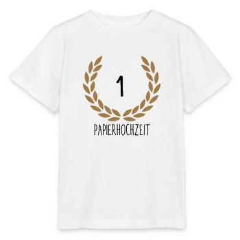 Hochzeitstag 1 - Stanley/Stella Kinder T-Shirt MINI CREATOR  - Weiß - Vorne - Maike (125cm)