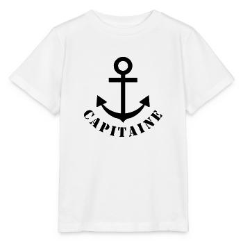 capitaine - T-shirt bio MINI CREATOR Stanley/Stella Enfant - blanc - Devant - Maike (125cm)