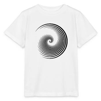 Optische Täuschung Kreis - Stanley/Stella Kinder T-Shirt MINI CREATOR  - Weiß - Vorne - Maike (125cm)