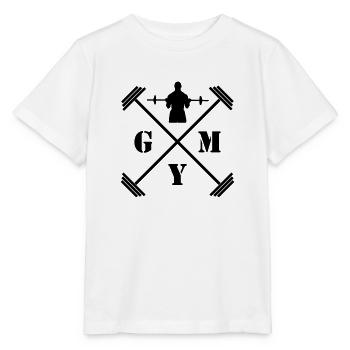 Gym - T-shirt bio MINI CREATOR Stanley/Stella Enfant - blanc - Devant - Maike (125cm)