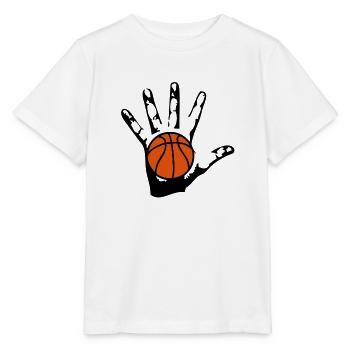 Hand in Hand Ball basketball1 - Stanley/Stella Kinder T-Shirt MINI CREATOR  - Weiß - Vorne - Maike (125cm)