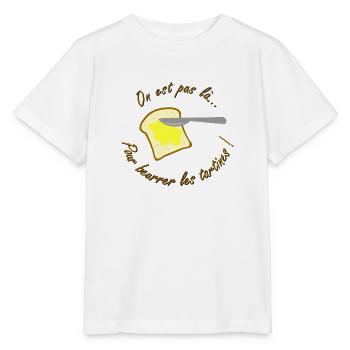beurrer les tartines - T-shirt bio MINI CREATOR Stanley/Stella Enfant - blanc - Devant - Maike (125cm)
