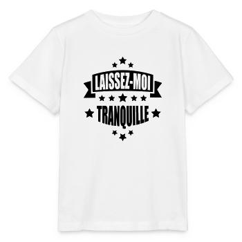 laissez-moi tranquille - T-shirt bio MINI CREATOR Stanley/Stella Enfant - blanc - Devant - Maike (125cm)