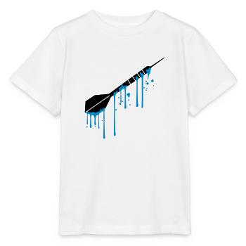 wet drops graffiti spray logo cool play darts - Stanley/Stella MINI CREATOR Kids’ T-Shirt - white - Front - Maike (125cm)