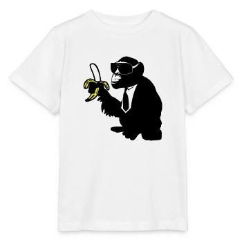 cool monkey karl - Stanley/Stella MINI CREATOR Kids’ T-Shirt - white - Front - Maike (125cm)