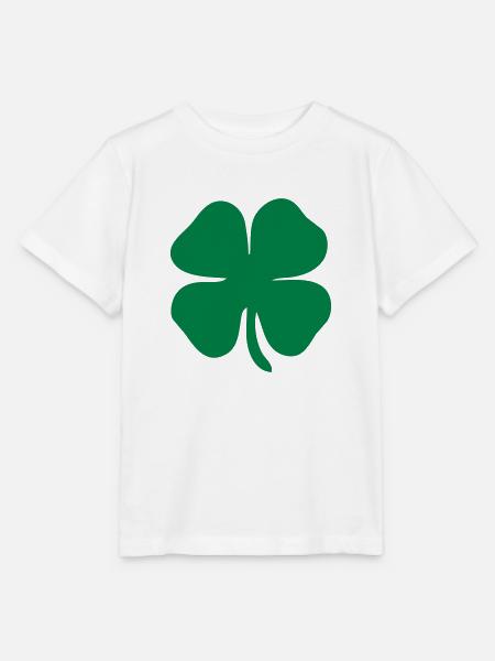 4 leaf clover - Stanley/Stella Kinder T-Shirt MINI CREATOR  - Weiß