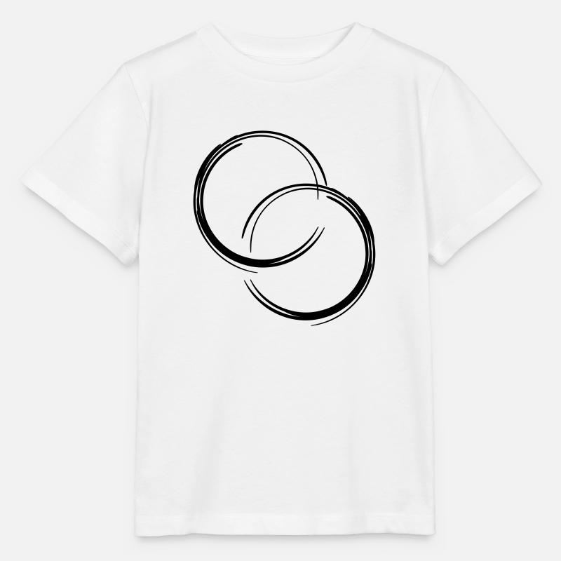 Circles - Stanley/Stella Kinder T-Shirt MINI CREATOR  - Weiß