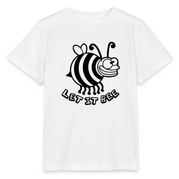 Abeille fou épais laissez-le abeille - T-shirt bio MINI CREATOR Stanley/Stella Enfant - blanc - Devant - Maike (125cm)