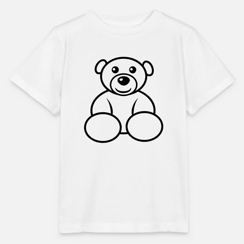 Jouet Teddy gentil bébé - T-shirt bio MINI CREATOR Stanley/Stella Enfant - blanc