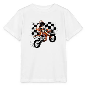 Supermoto Racing - Stanley/Stella Kinder T-Shirt MINI CREATOR  - Weiß - Vorne - Maike (125cm)