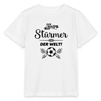 der beste stürmer - Stanley/Stella Kinder T-Shirt MINI CREATOR  - Weiß - Vorne - Maike (125cm)