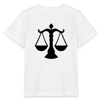 libra / justice sign - Stanley/Stella MINI CREATOR Kids’ T-Shirt - white - Front - Maike (125cm)