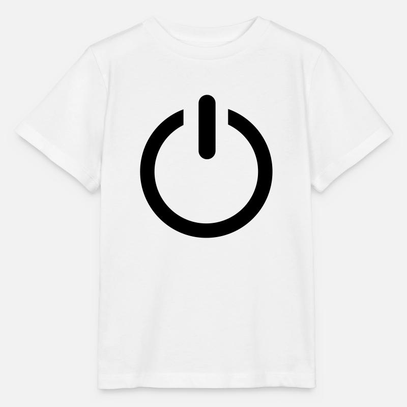 power button - Stanley/Stella Kinder T-Shirt MINI CREATOR - Weiß