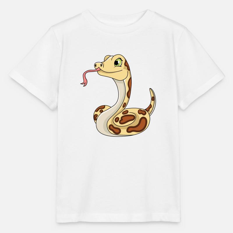 Schlange - Stanley/Stella Kinder T-Shirt MINI CREATOR  - Weiß