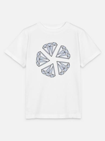 Diamant (diamond) - Stanley/Stella Kinder T-Shirt MINI CREATOR - Weiß
