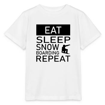 Snowboard Snowboarder - Stanley/Stella Kinder T-Shirt MINI CREATOR  - Weiß - Vorne - Maike (125cm)