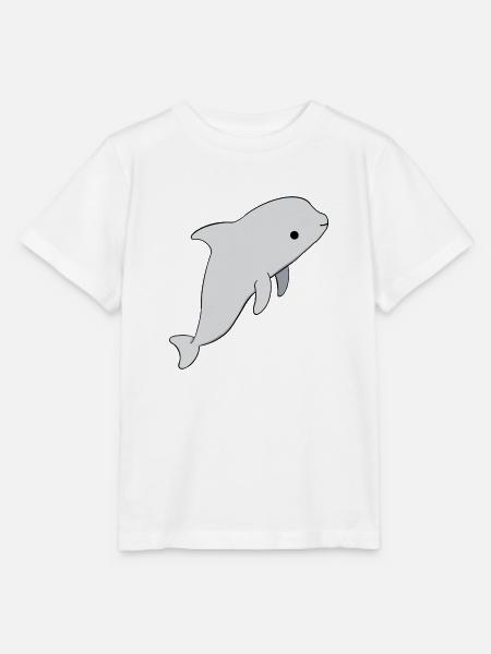 Entzückender Delfin - Stanley/Stella Kinder T-Shirt MINI CREATOR  - Weiß