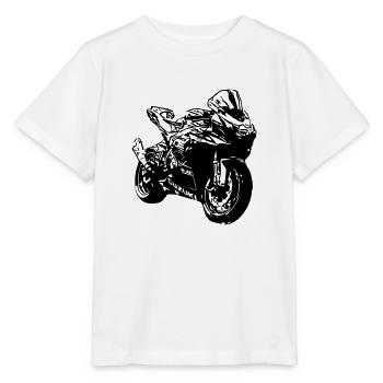 racing motorcycle - Stanley/Stella MINI CREATOR Kids’ T-Shirt - white - Front - Maike (125cm)