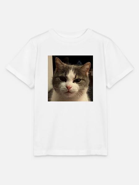 Katzenkopf - Stanley/Stella Kinder T-Shirt MINI CREATOR - Weiß