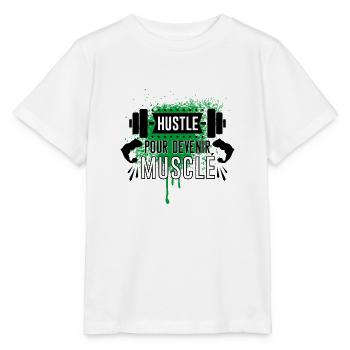 BECOMING MUSCULAR, MOTIVATIONAL PHRASE FOR SPORT - Stanley/Stella MINI CREATOR Kids’ T-Shirt - white - Front - Maike (125cm)