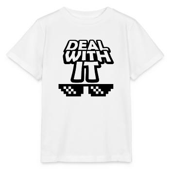 Text Deal with it - Stanley/Stella MINI CREATOR Kids’ T-Shirt - white - Front - Maike (125cm)