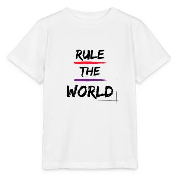Rule the World - Stanley/Stella Kinder T-Shirt MINI CREATOR  - Weiß - Vorne - Maike (125cm)