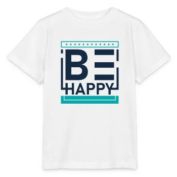 Be happy - Stanley/Stella MINI CREATOR Kids’ T-Shirt - white - Front - Maike (125cm)