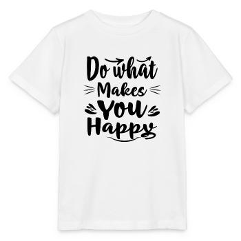 Faites ce qui vous rend heureux - T-shirt bio MINI CREATOR Stanley/Stella Enfant - blanc - Devant - Maike (125cm)
