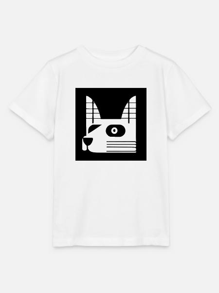 Hund Retro Hunderasse Tierliebe - Stanley/Stella Kinder T-Shirt MINI CREATOR - Weiß