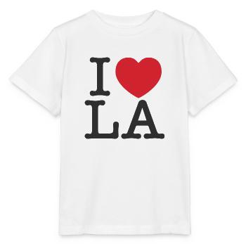 I Love THE | I Love Los Angeles | I Heart LA - Stanley/Stella MINI CREATOR Kids’ T-Shirt - white - Front - Maike (125cm)