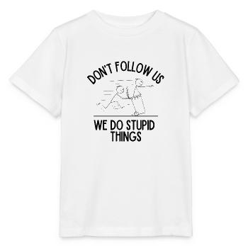 Folgen Sie uns nicht - Stanley/Stella Kinder T-Shirt MINI CREATOR  - Weiß - Vorne - Maike (125cm)