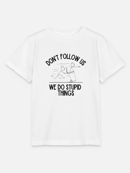 Folgen Sie uns nicht - Stanley/Stella Kinder T-Shirt MINI CREATOR - Weiß