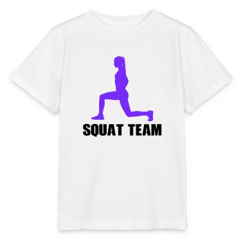 Équipe féminine de squat - T-shirt bio MINI CREATOR Stanley/Stella Enfant - blanc - Devant - Maike (125cm)
