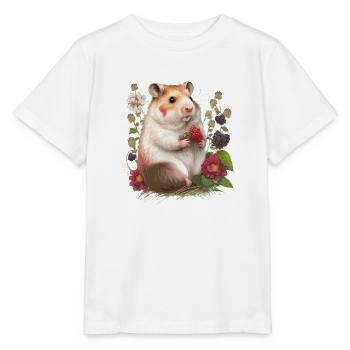 Hamster de charme - T-shirt bio MINI CREATOR Stanley/Stella Enfant - blanc - Devant - Maike (125cm)