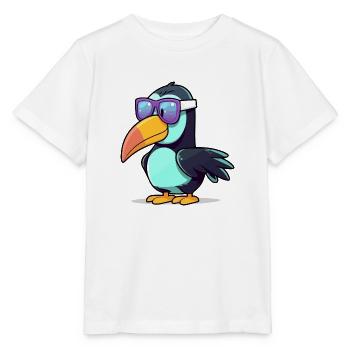 Den Tukan auf die Mühle bringen - Stanley/Stella Kinder T-Shirt MINI CREATOR  - Weiß - Vorne - Maike (125cm)