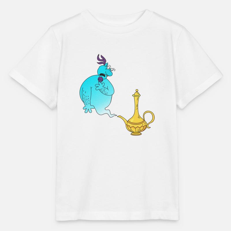 Gini Magic Lamp Génie - T-shirt bio MINI CREATOR Stanley/Stella Enfant - blanc