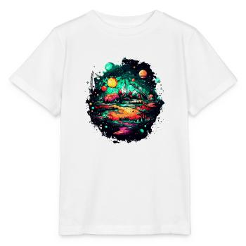 The universe reveals a fascinating sight - Stanley/Stella MINI CREATOR Kids’ T-Shirt - white - Front - Maike (125cm)