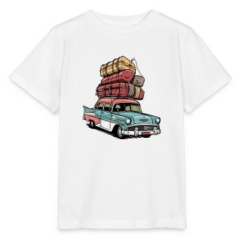 American on a trip - Stanley/Stella MINI CREATOR Kids’ T-Shirt - white - Front - Maike (125cm)