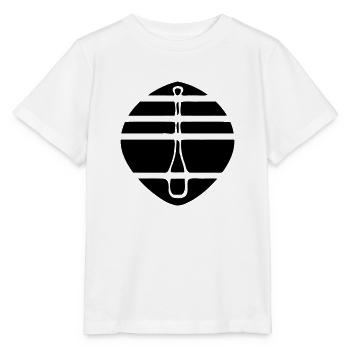 schwarzes Paddel Logo - Stanley/Stella Kinder T-Shirt MINI CREATOR  - Weiß - Vorne - Maike (125cm)