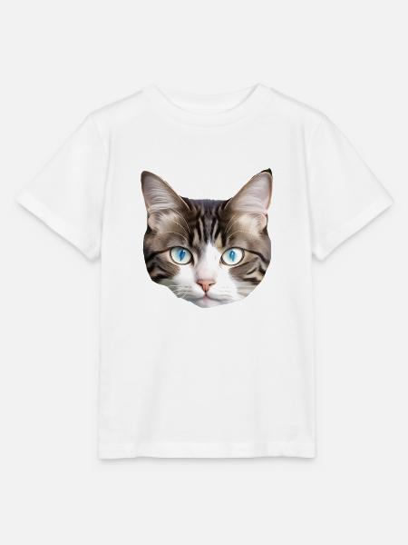 Süße Katze - Stanley/Stella Kinder T-Shirt MINI CREATOR - Weiß
