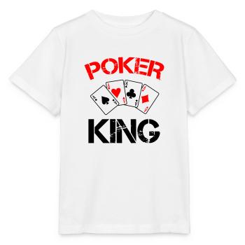 Roi du poker - T-shirt bio MINI CREATOR Stanley/Stella Enfant - blanc - Devant - Maike (125cm)