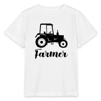 traktor farmer - Stanley/Stella Kinder T-Shirt MINI CREATOR  - Weiß - Vorne - Maike (125cm)