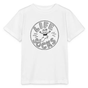 LIFE SOCKS - Stanley/Stella Kinder T-Shirt MINI CREATOR  - Weiß - Vorne - Maike (125cm)