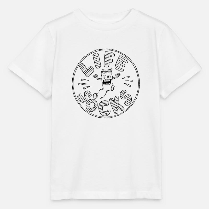 LIFE SOCKS - Stanley/Stella Kinder T-Shirt MINI CREATOR  - Weiß