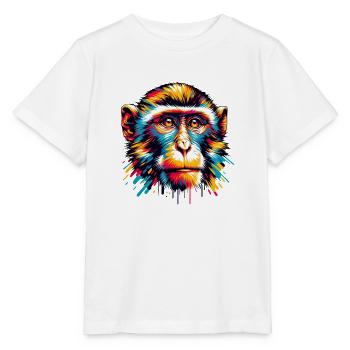 Mera Street Art Monkey Ten - Stanley/Stella MINI CREATOR Kids’ T-Shirt - white - Front - Maike (125cm)