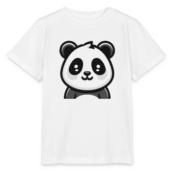 Panda Bear: Cartoon Theme - Stanley/Stella MINI CREATOR Kids’ T-Shirt - white - Front - Maike (125cm)