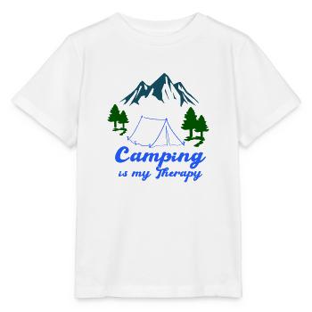 Camping Therapy - Stanley/Stella MINI CREATOR Kids’ T-Shirt - white - Front - Maike (125cm)