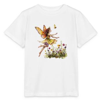 Fantasy Fairy Magic Fairytale Girl Nature Summer - Stanley/Stella MINI CREATOR Kids’ T-Shirt - white - Front - Maike (125cm)